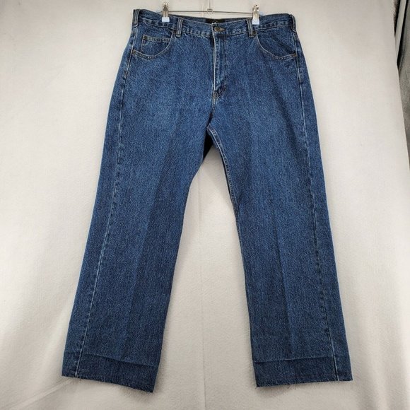 RedHead Jeans Men's Straight Leg 5-Pocket Relaxed Fit Denim Blue 36/30 ach43 - Picture 2 of 12